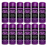 12X Paint Factory Purple Fluorescent Neon Spray Paint 200ml Spray Paint